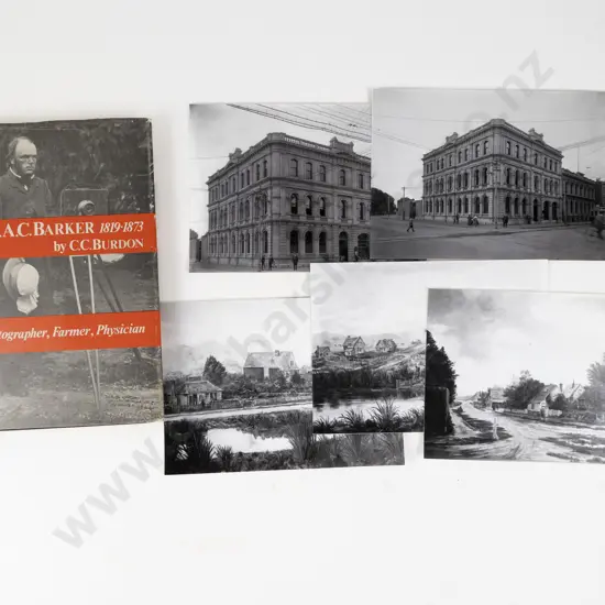 Barker - Dr Alfred Charles (1819 - 1873) Five Large Photographic Glass Negative Plates