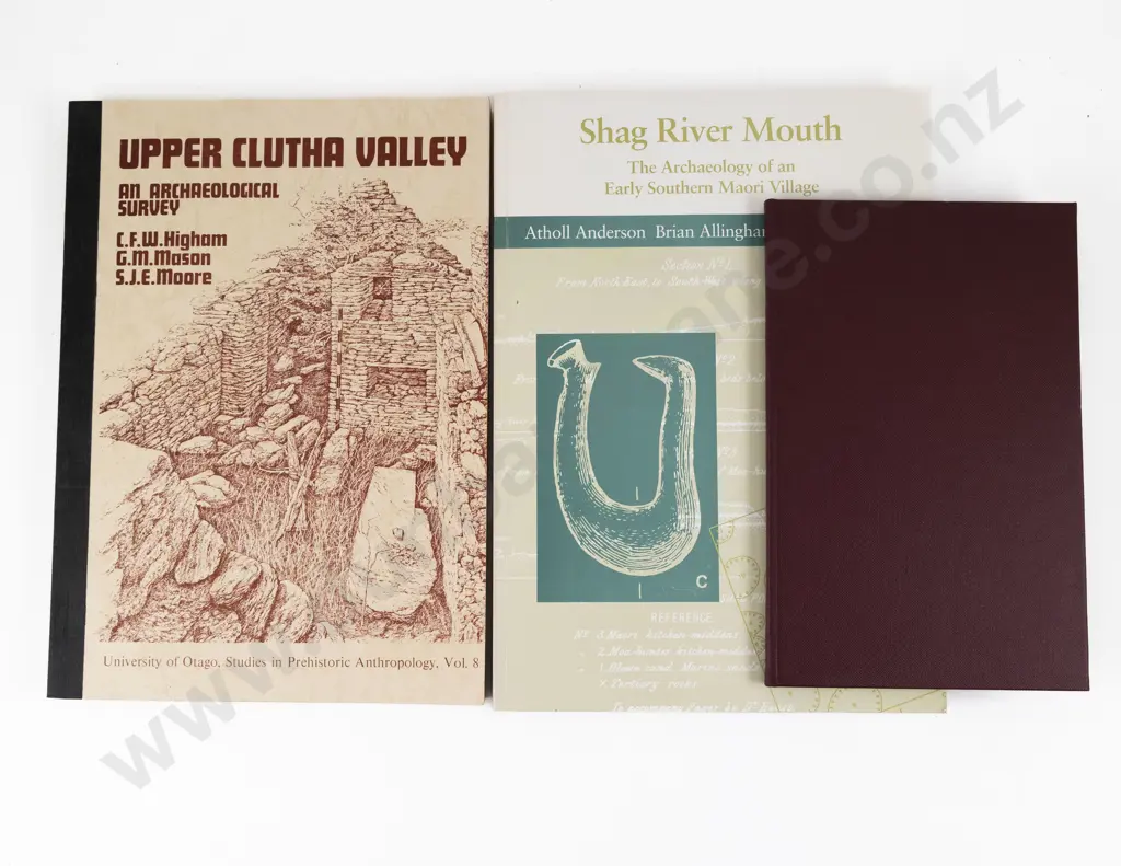 3 Books On NZ Archaeology & The Moa Image 1++