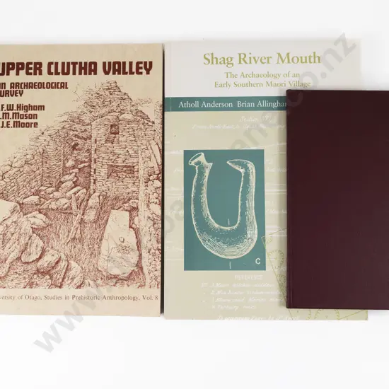 3 Books On NZ Archaeology & The Moa