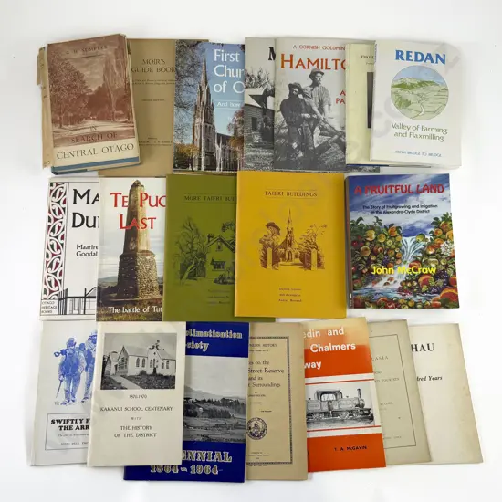 Carton Of South Island Vols, Moirs Guide, Maori Dunedin Etc