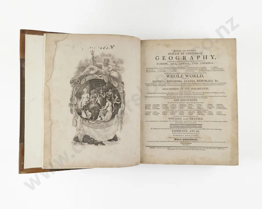 Cooke George Alexander - Modern And Authentic System Of Universal Geography (2 Vols) Image 1++