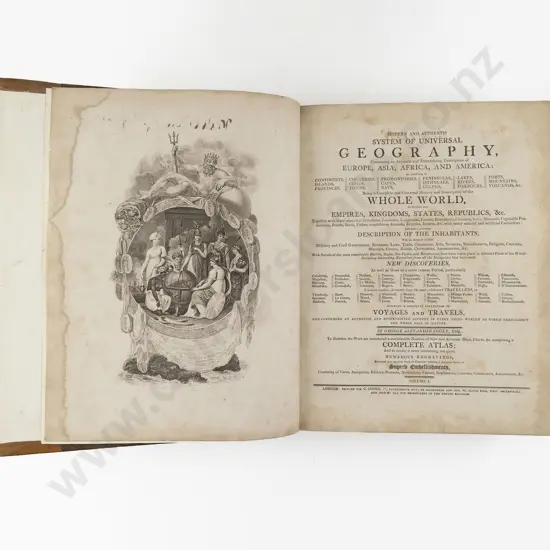 Cooke George Alexander - Modern And Authentic System Of Universal Geography (2 Vols)