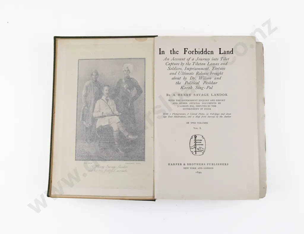 Landor, A. Henry Savage, In the Forbidden Land, (2 Volumes) 1899 Image 1++