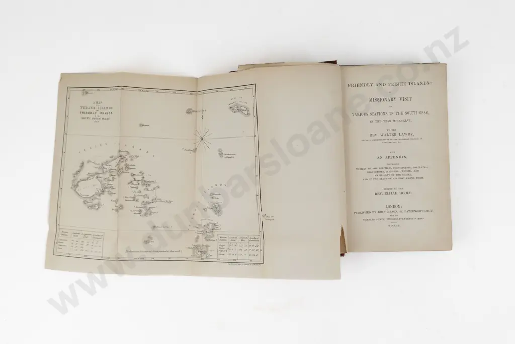 Lawry Rev Walter - Friendly And Feejee Islands Image 1++