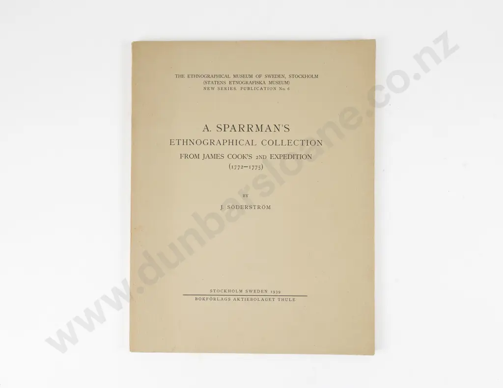 Soderstrom J - A Sparmann's Ethnographical Collection From James Cook's 2nd Expedition (1772-1775) Image 1++