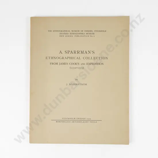 Soderstrom J - A Sparmann's Ethnographical Collection From James Cook's 2nd Expedition (1772-1775)