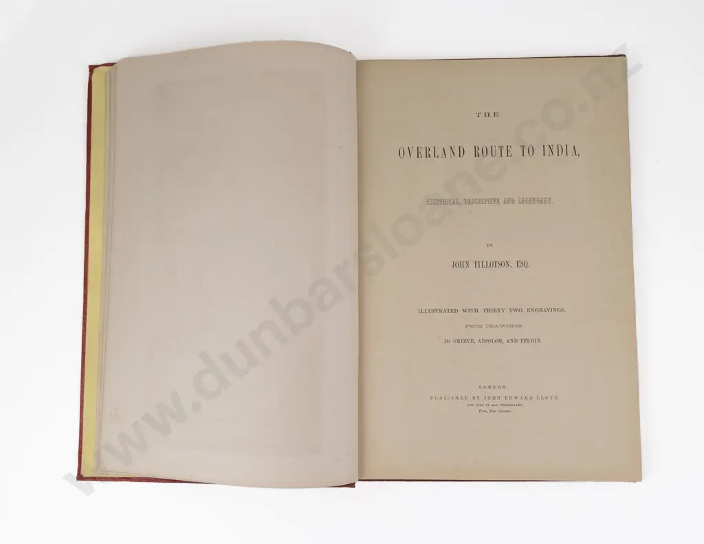 Tillotson John - The Overland Route To India Image 1++