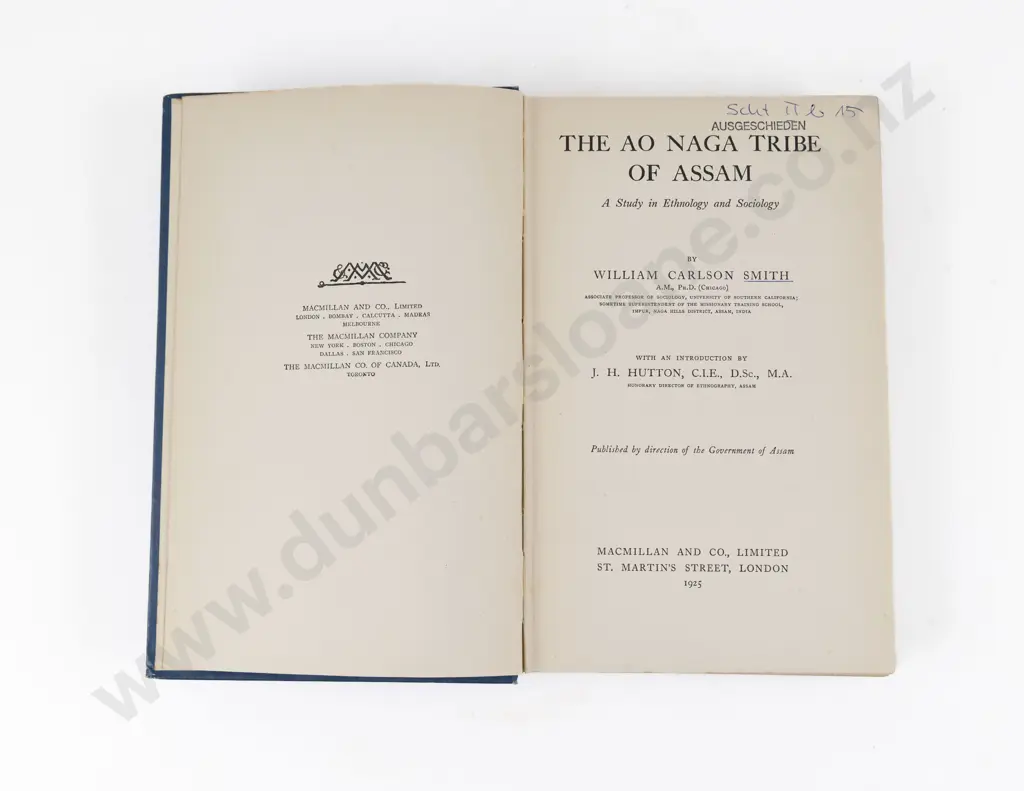 Smith William Carlson - The Ao Naga Tribe Of Assam Image 1++