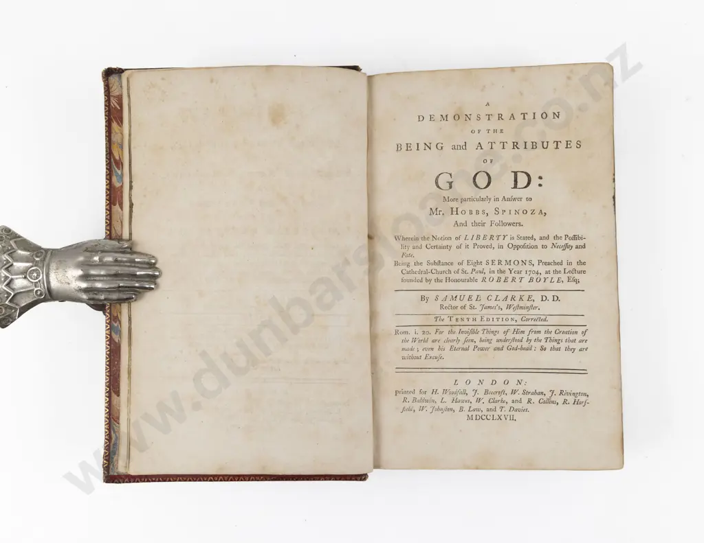 Clarke Samuel - A Discourse Concerning The Being And Attributes Of God Image 1++