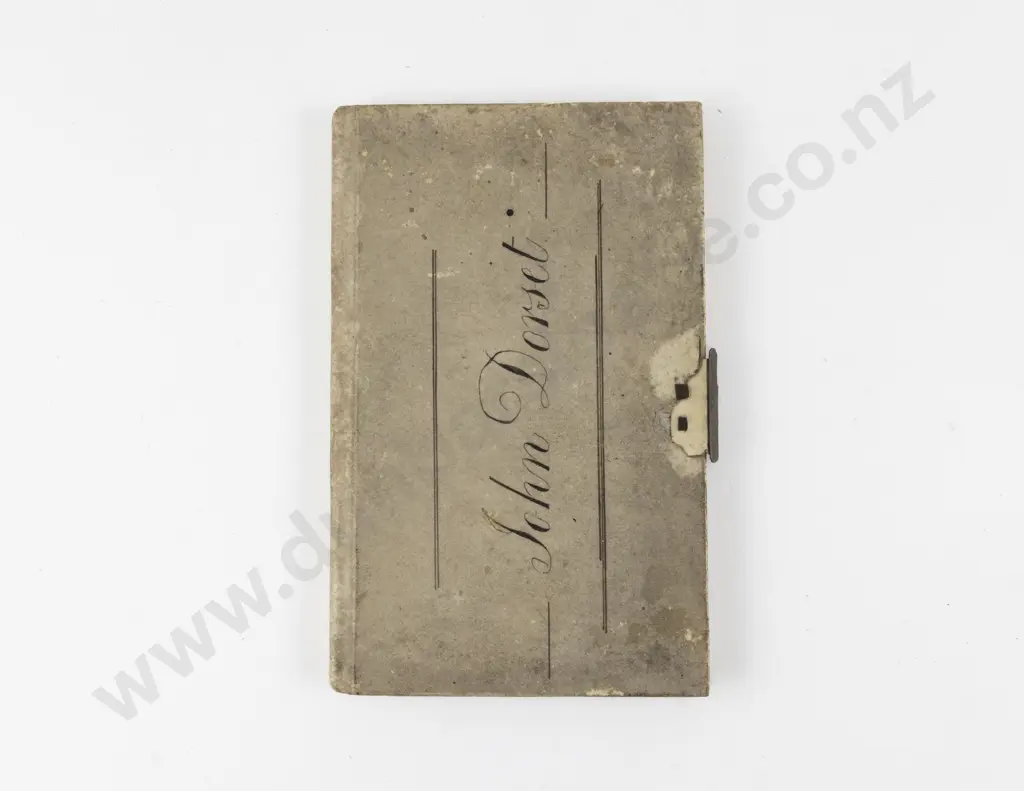 Mid 19th Century Vellum Bound Notebook Image 1++