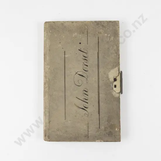 Mid 19th Century Vellum Bound Notebook