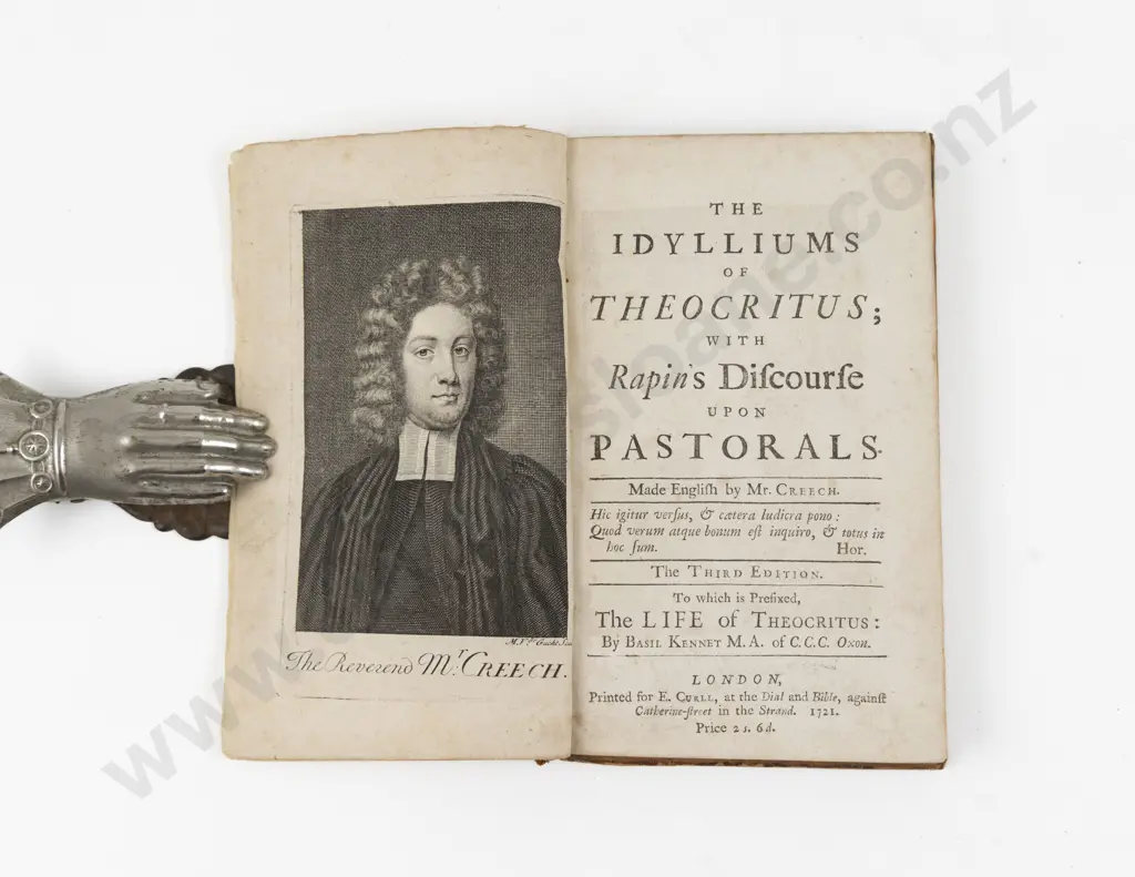 Creech Thomas - The Idylliums of Theocritus Image 1++