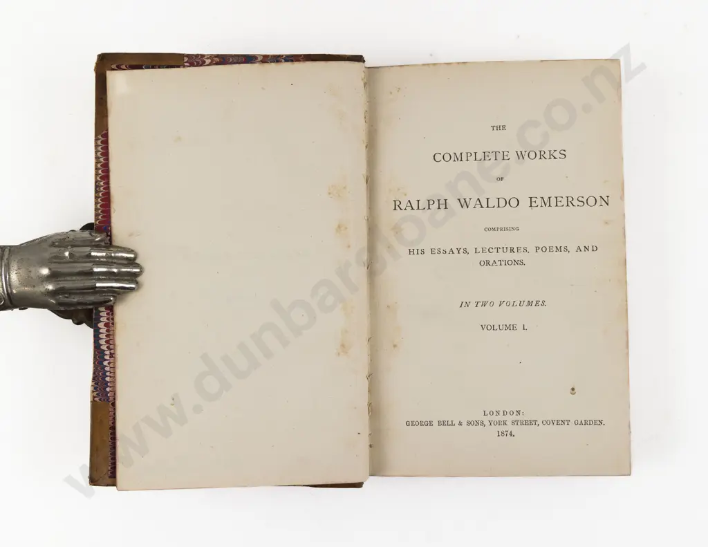 Emerson Ralph Waldo - The Complete Works of Ralph Waldo Emerson (2 Vols) Image 1++