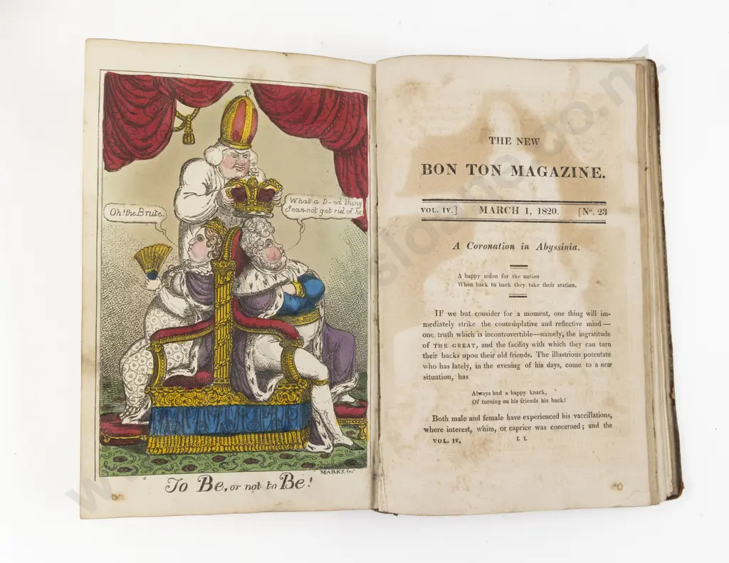 The New Bon Ton Magazine or Telescope of the Times (4 Volumes) Image 1++