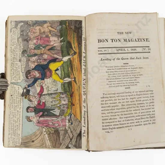 The New Bon Ton Magazine or Telescope of the Times (4 Volumes)
