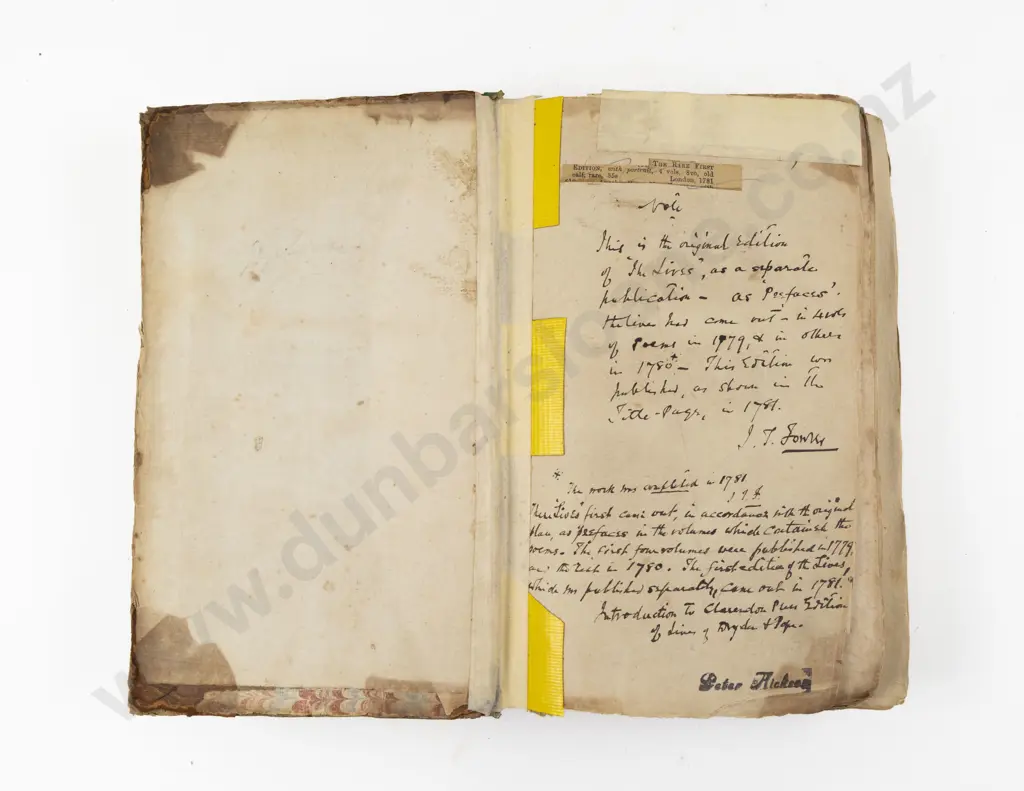 Johnson Samuel - The Lives Of The Most Eminent English Poets (4 Vols) Image 1++