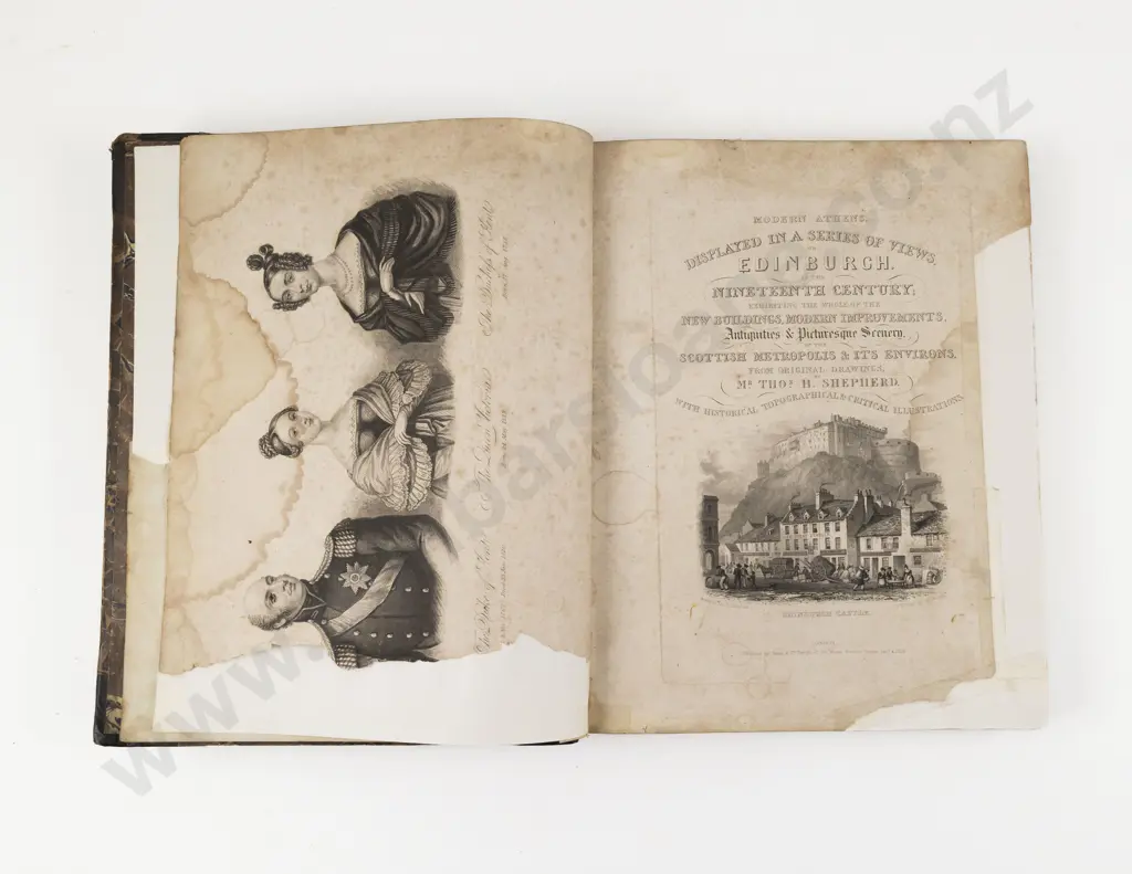 Shepherd Thomas H - Modern Athens Displayed In A Series Of Views or Edinburgh In The Nineteenth Century Image 1++