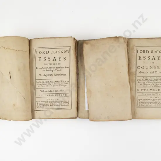 Willymott William - Lord Bacon's Essays (2 Vols)