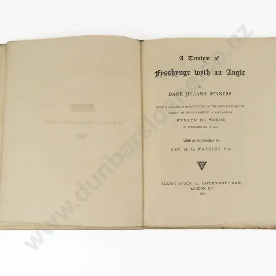 Berners Dame Juliana - A Treatyse of Fysshynge wyth an Angle