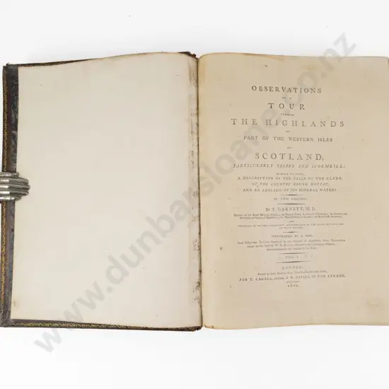 Garnett T - Observations on a Tour through The Highlands and Part Of The Western Isles of Scotland (2 Vols in 1)