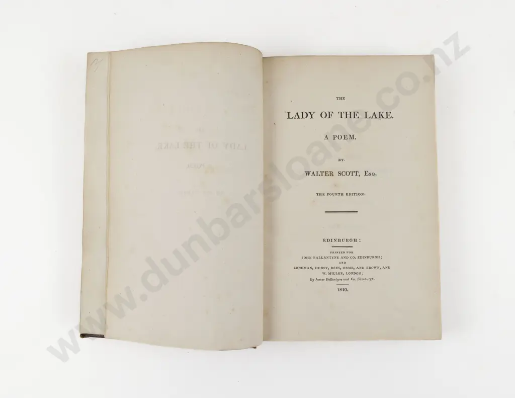 Scott Walter - The Lady Of The Lake A Poem Image 1++