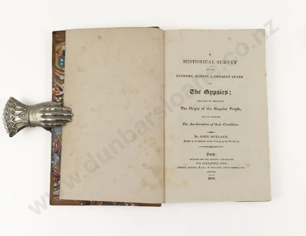 Hoyland John - A Historical Survey of the Customs Habits & Present State of the Gypsies Image 1++