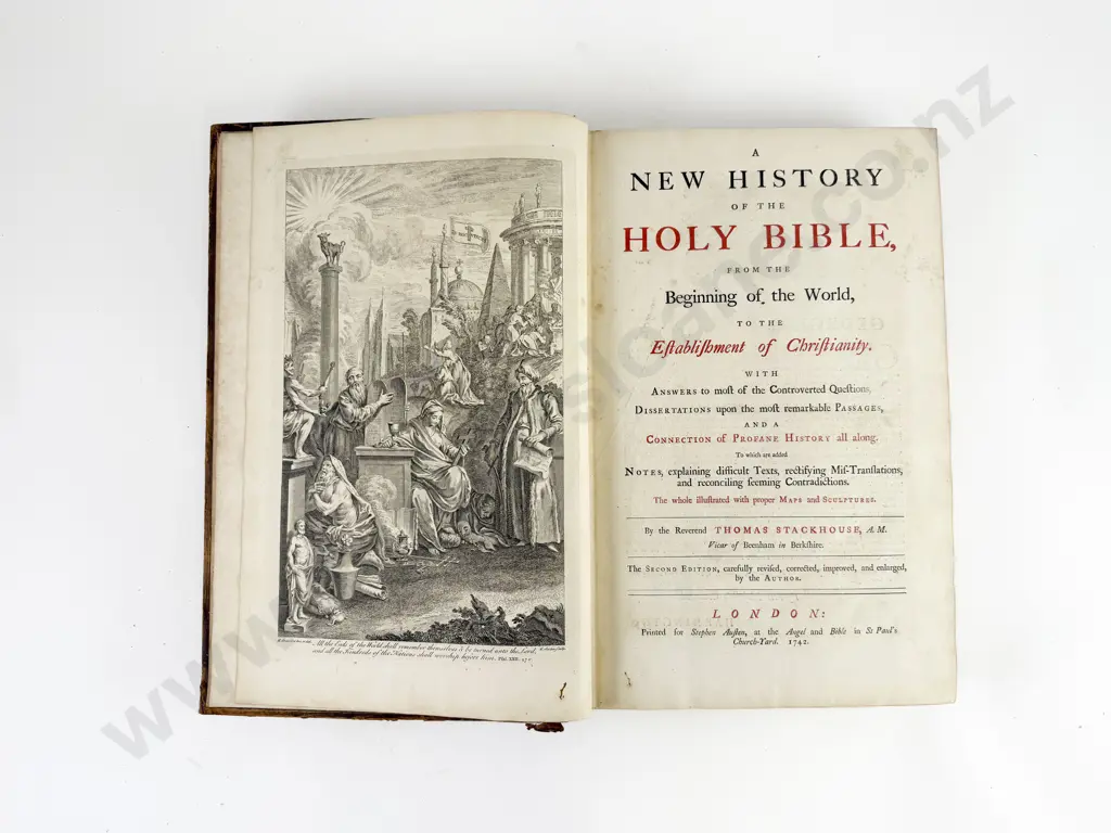 Stackhouse Reverend Thomas - A New History Of The Holy Bible (2 Volumes) Image 1++