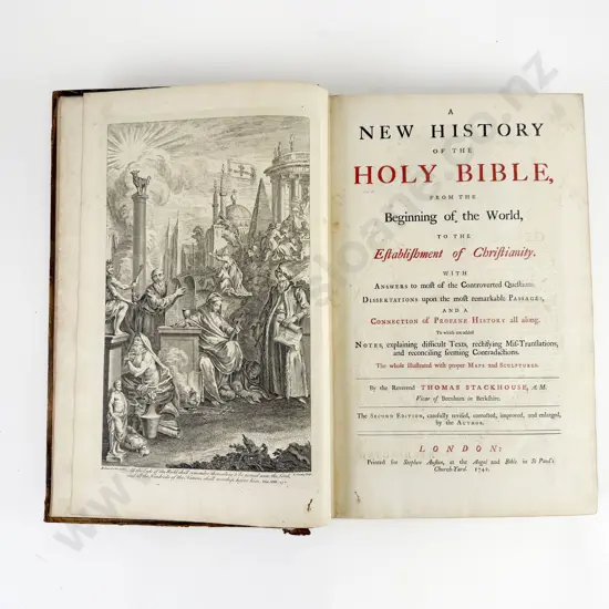 Stackhouse Reverend Thomas - A New History Of The Holy Bible (2 Volumes)