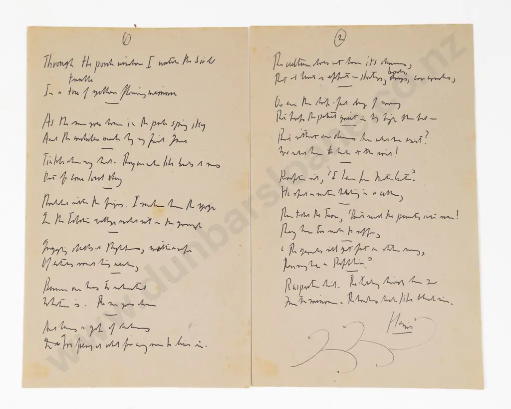 James K Baxter, In Times of Trouble among Nations (Baxter's last published poem) Image 1++