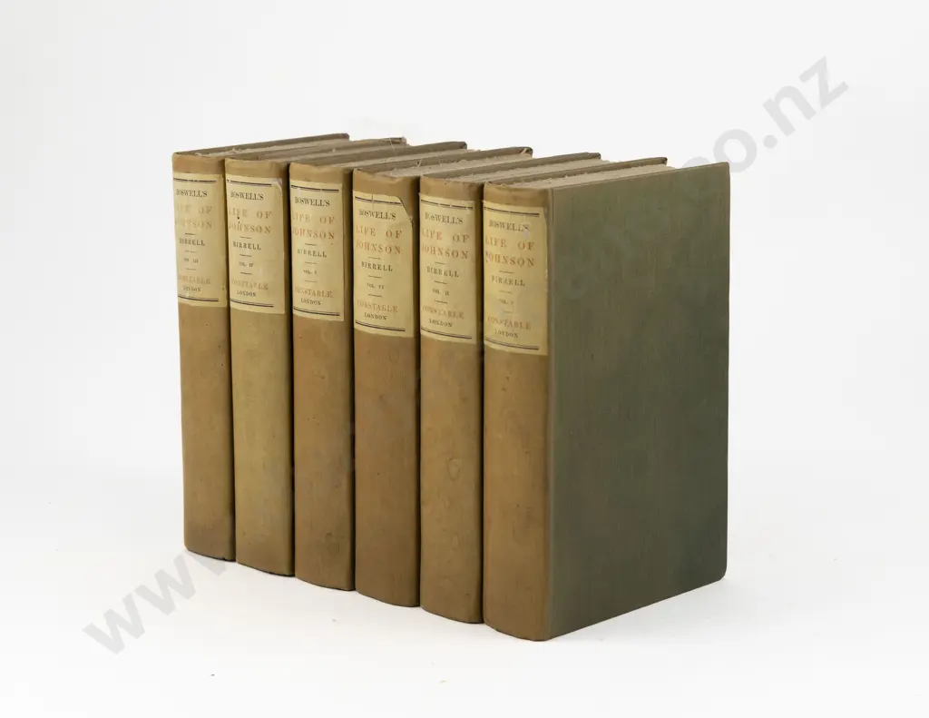 Birrell Augustine (Editor) Boswell's Life Of Johnson (6 Volumes) Image 1++