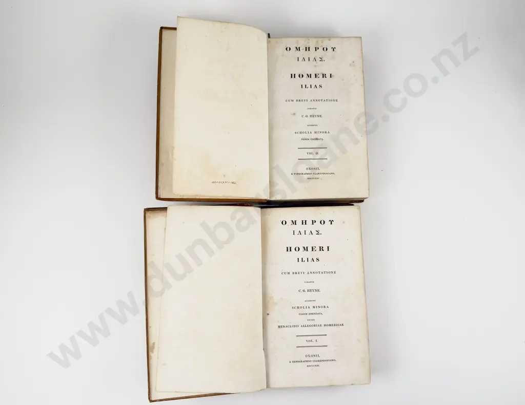 Heyne C G (Editor) Homeri Illias - 2 Volumes Image 1++