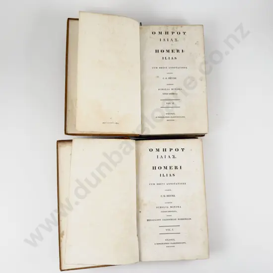 Heyne C G (Editor) Homeri Illias - 2 Volumes