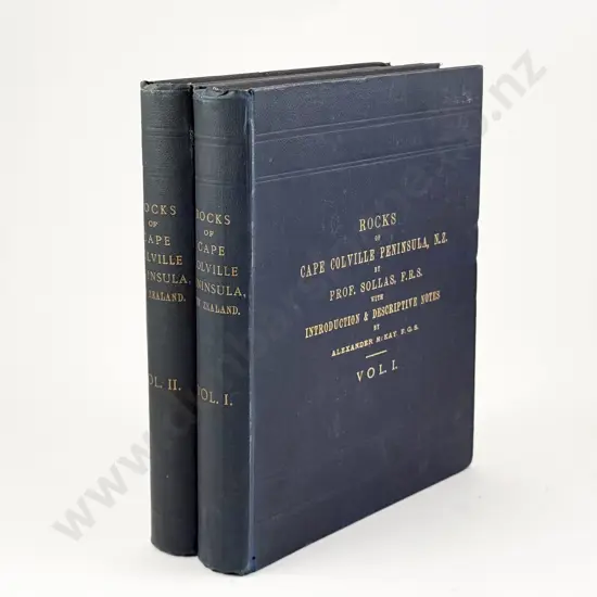 Professor Sollas - The Rocks Of Cape Colville Peninsula Auckland New Zealand (2 Volumes)