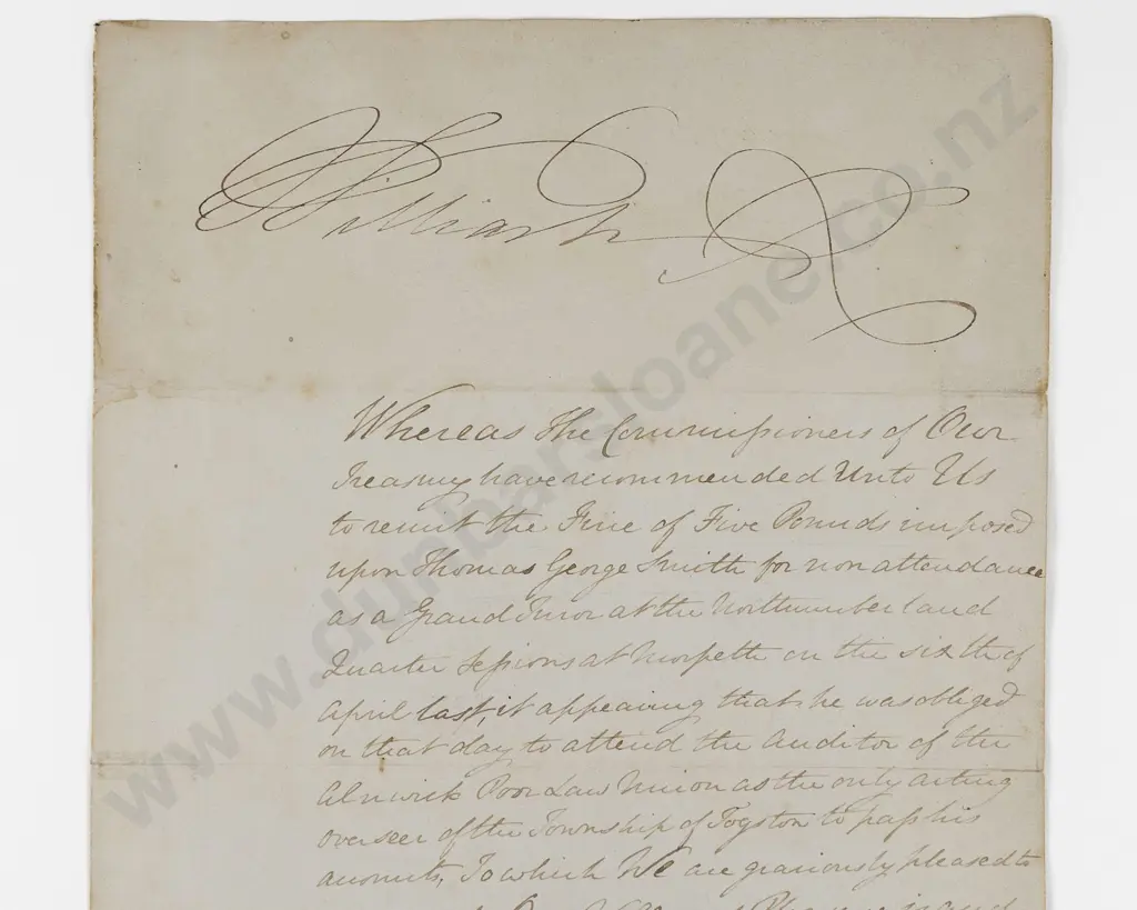 2 Interesting Original Letters One Signed William IV the other as Regent George IV Image 1++