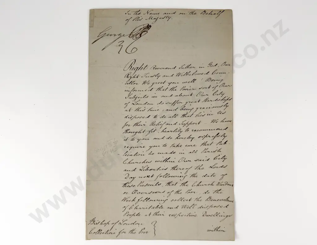 2 Interesting Original Letters One Signed William IV the other as Regent George IV Image 1++