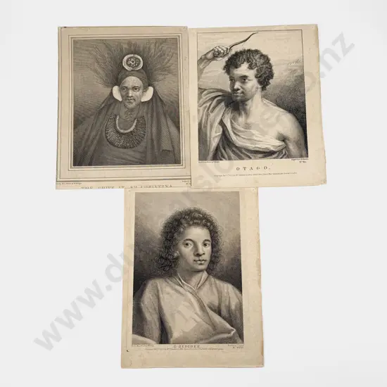 3 18th Century Portrait Engravings After William Hidges