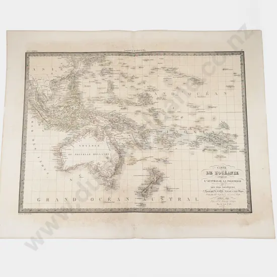 Pierre Tardieu - Carte De L'Oceanie contenant L'Australie La Polnesie et Les Asiatiques 1842