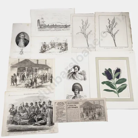 15 Various NZ Engravings - Illustrated London News Pages c1860s Etc