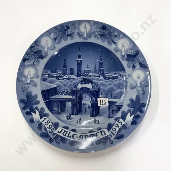 Large B&G Christmas Plate in Original Box