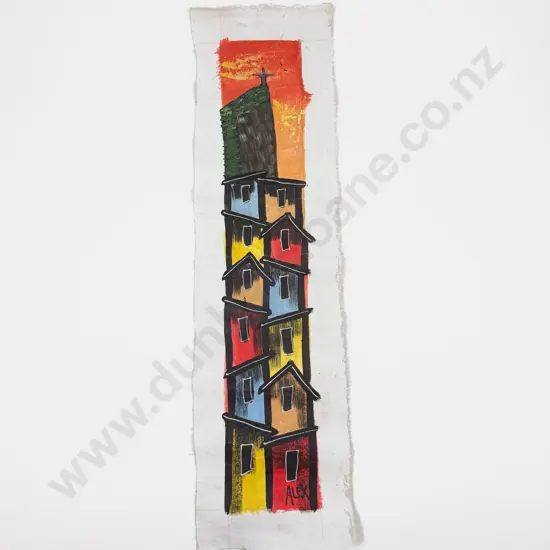 Signed Alex - Rocinha Brazil - Oil on Canvas (unframed)