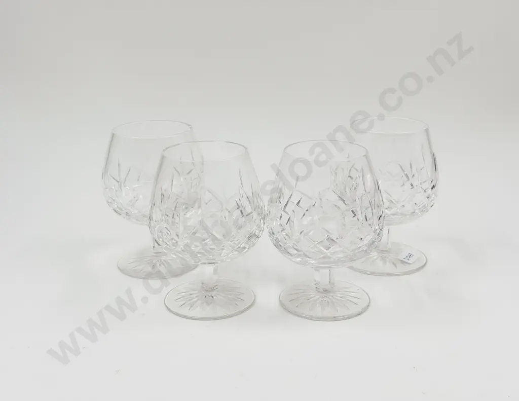 Four Waterford Crystal Brandy Balloons Image 1++