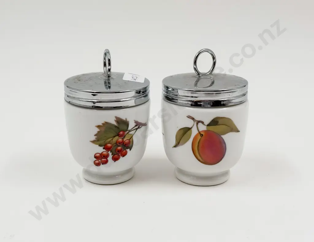 Two Royal Worcester Egg Coddlers Image 1++