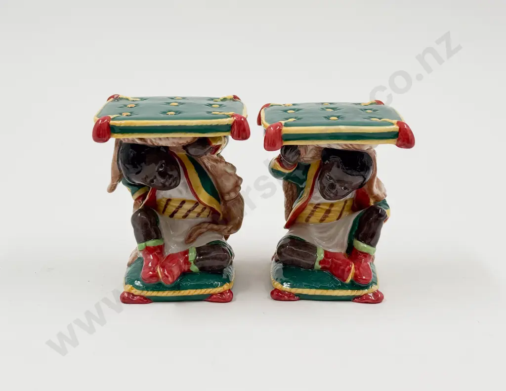 Pair of Minton "Little Boy Garden Seats" Image 1++