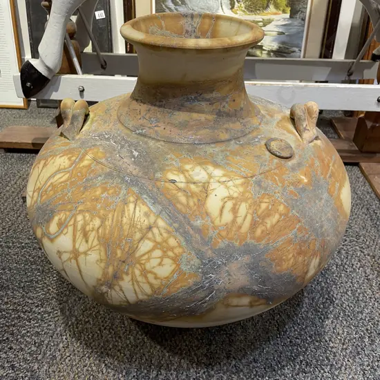 NZ Pottery Floor Vase of Baluster Form