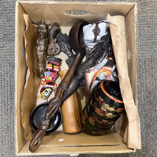Box of Assorted Tourist Ware etc