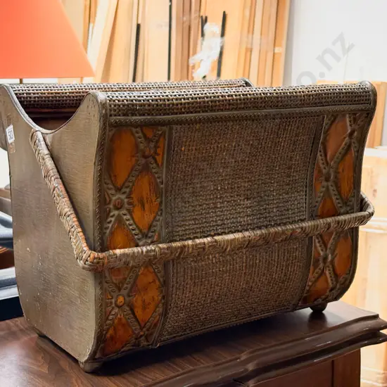 Decorative Cane Magazine Rack