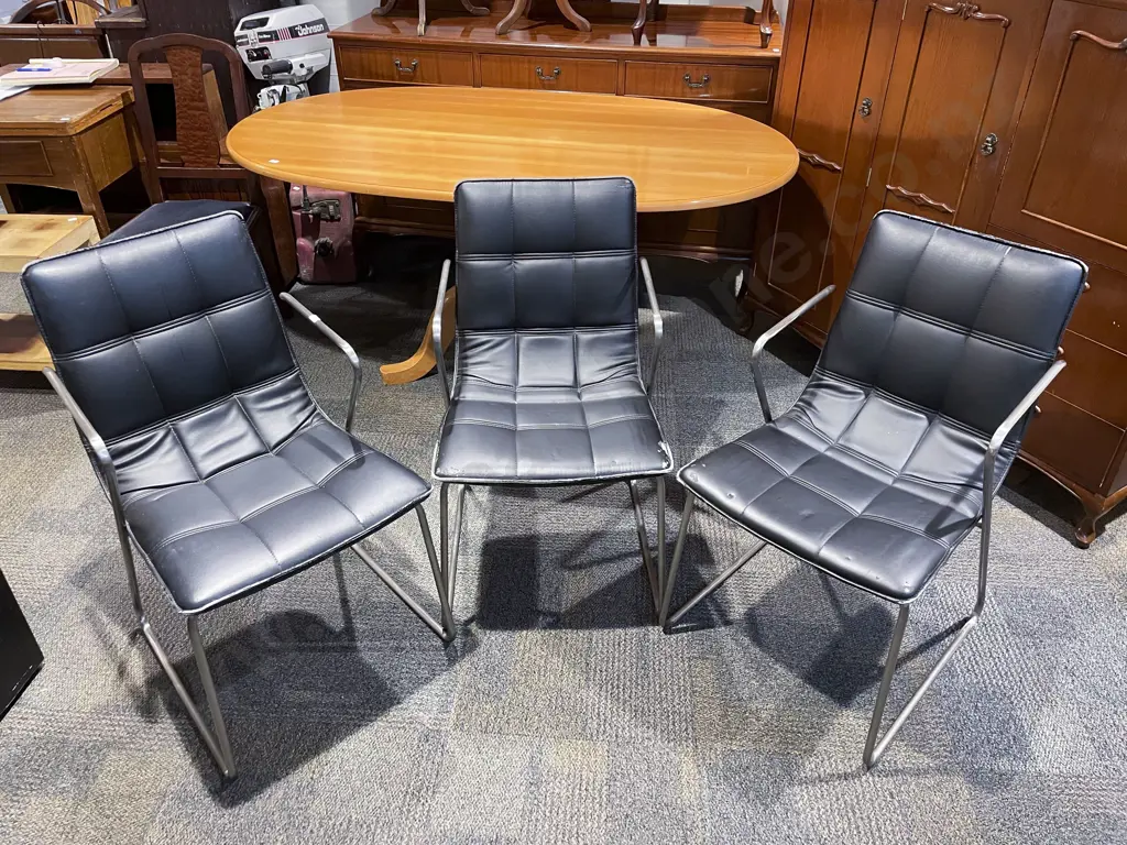 Three Stacking Modern Armchairs (Faults) Image 1++