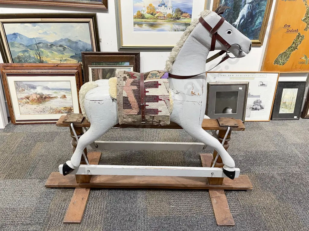 Large Vintage Rocking Horse Image 1++