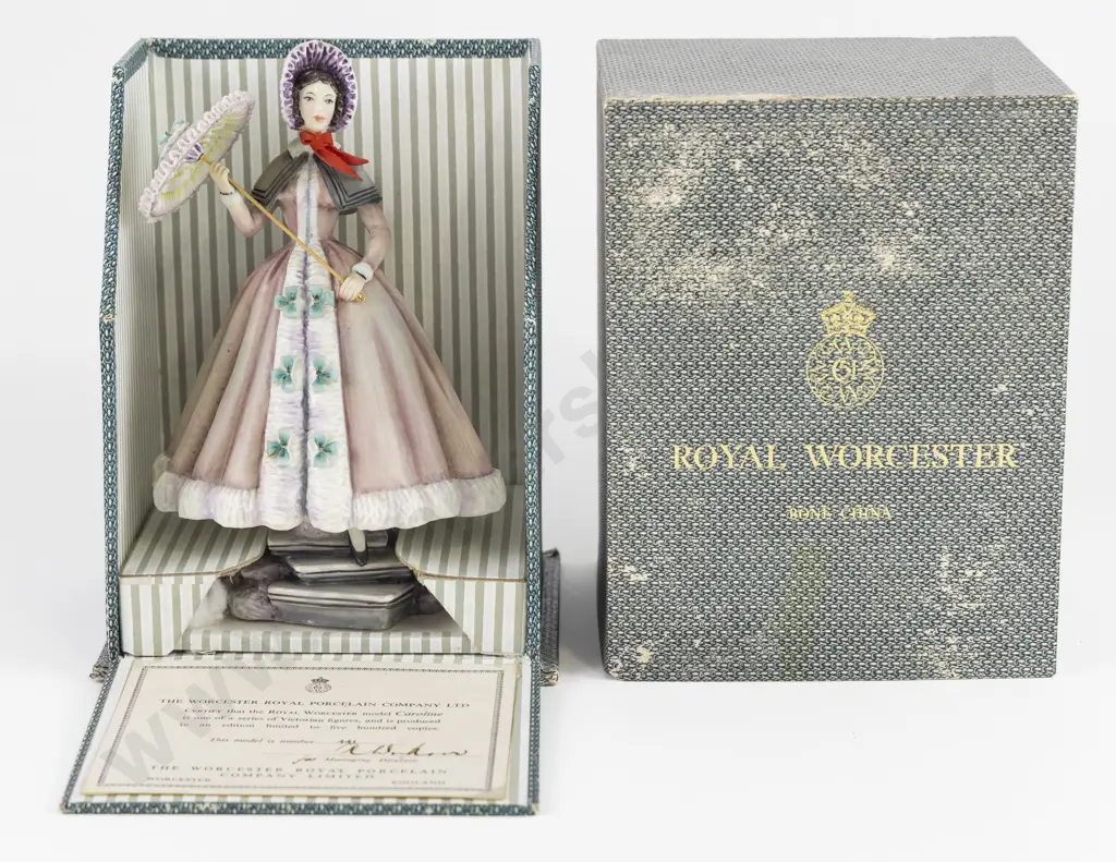 Original Boxed Royal Worcester Figure "Beatrice" Image 1++