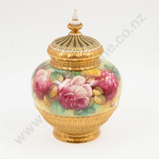Royal Worcester Urn & Cover
